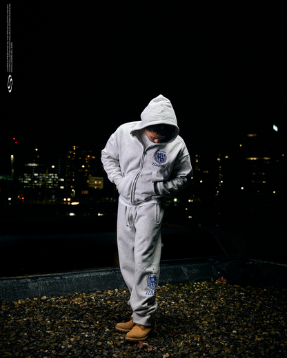 Grey Republique Zipper Tracksuit