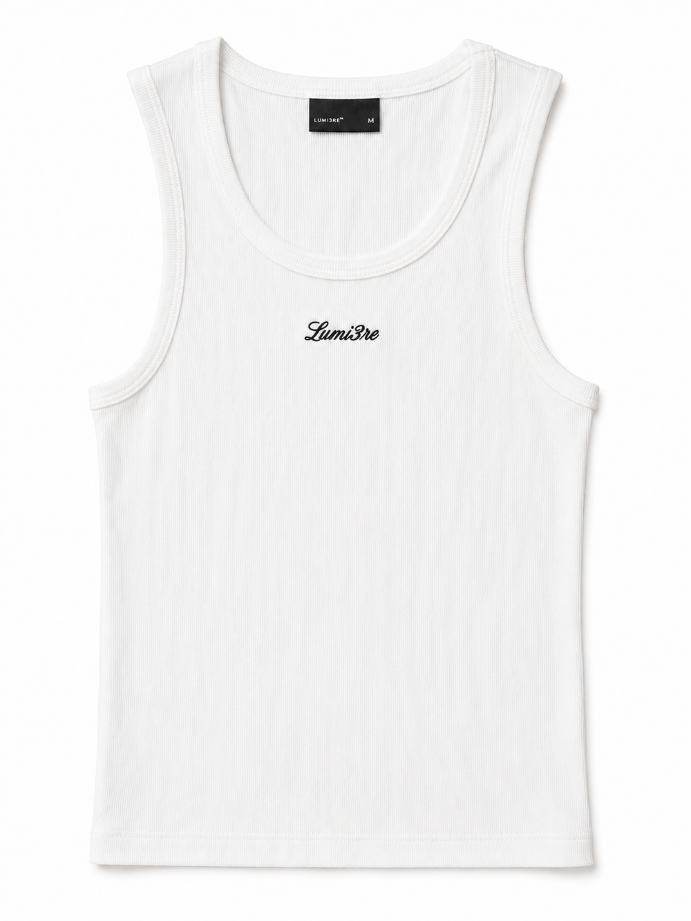 Lumi3re Embroidered Tank Top White (w)