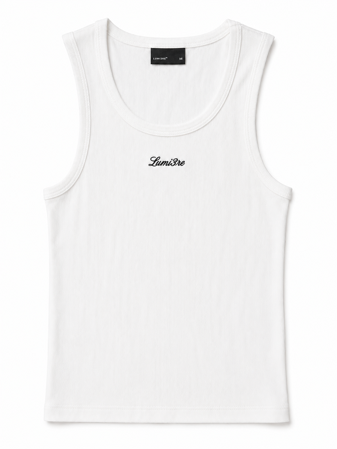 Lumi3re Embroidered Tank Top White (w)
