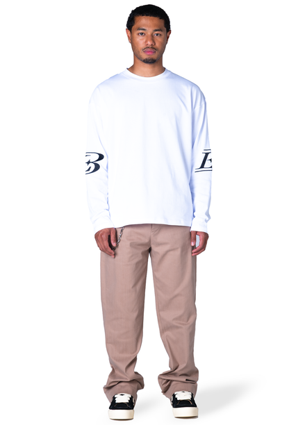 L3 Crest White Longsleeve