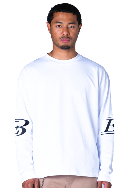 L3 Crest White Longsleeve