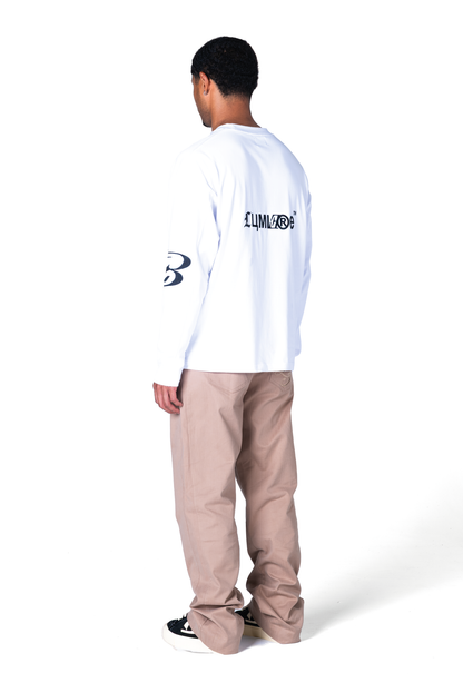 L3 Crest White Longsleeve