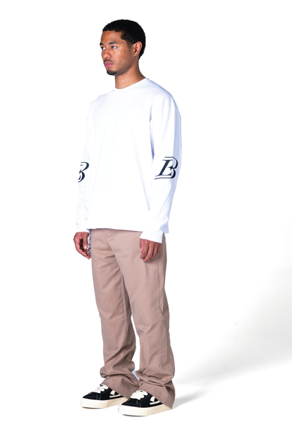 L3 Crest White Longsleeve