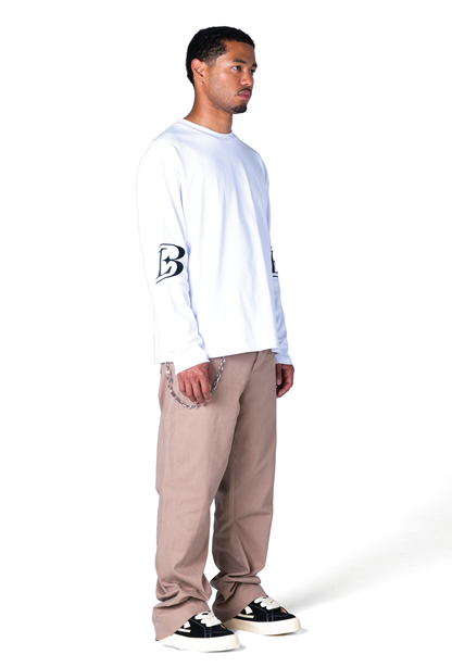 L3 Crest White Longsleeve