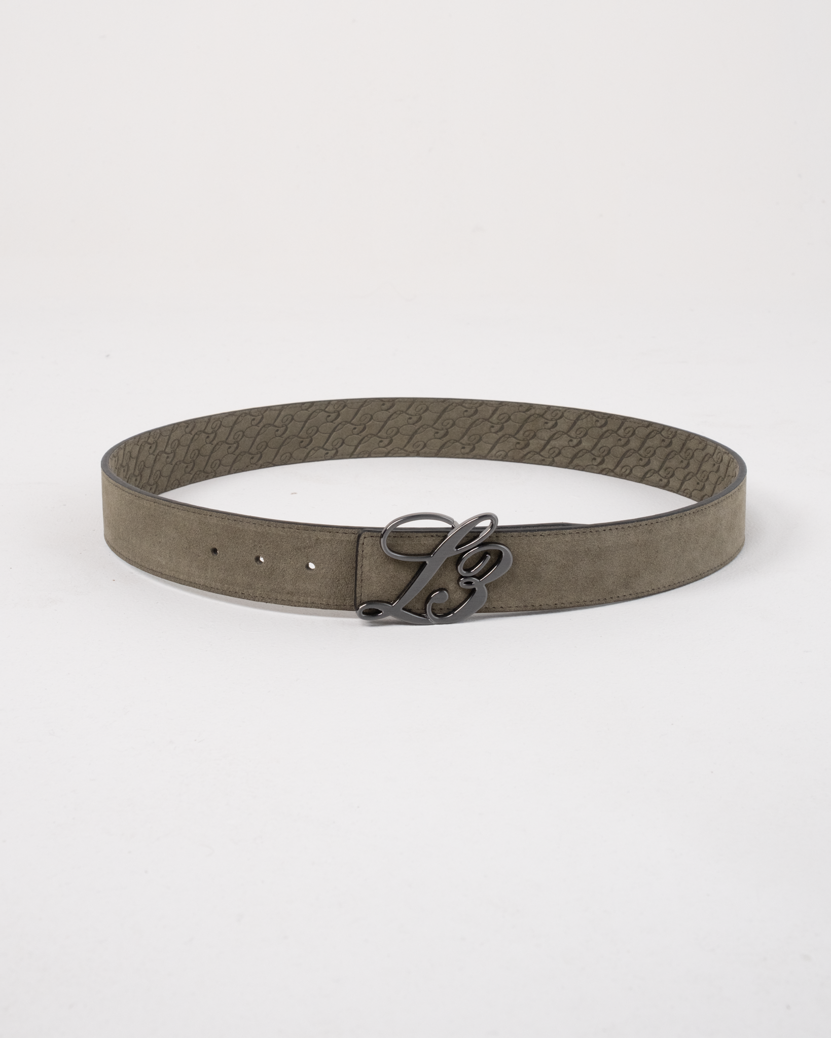 L3 Monogram Reversible Belt Green