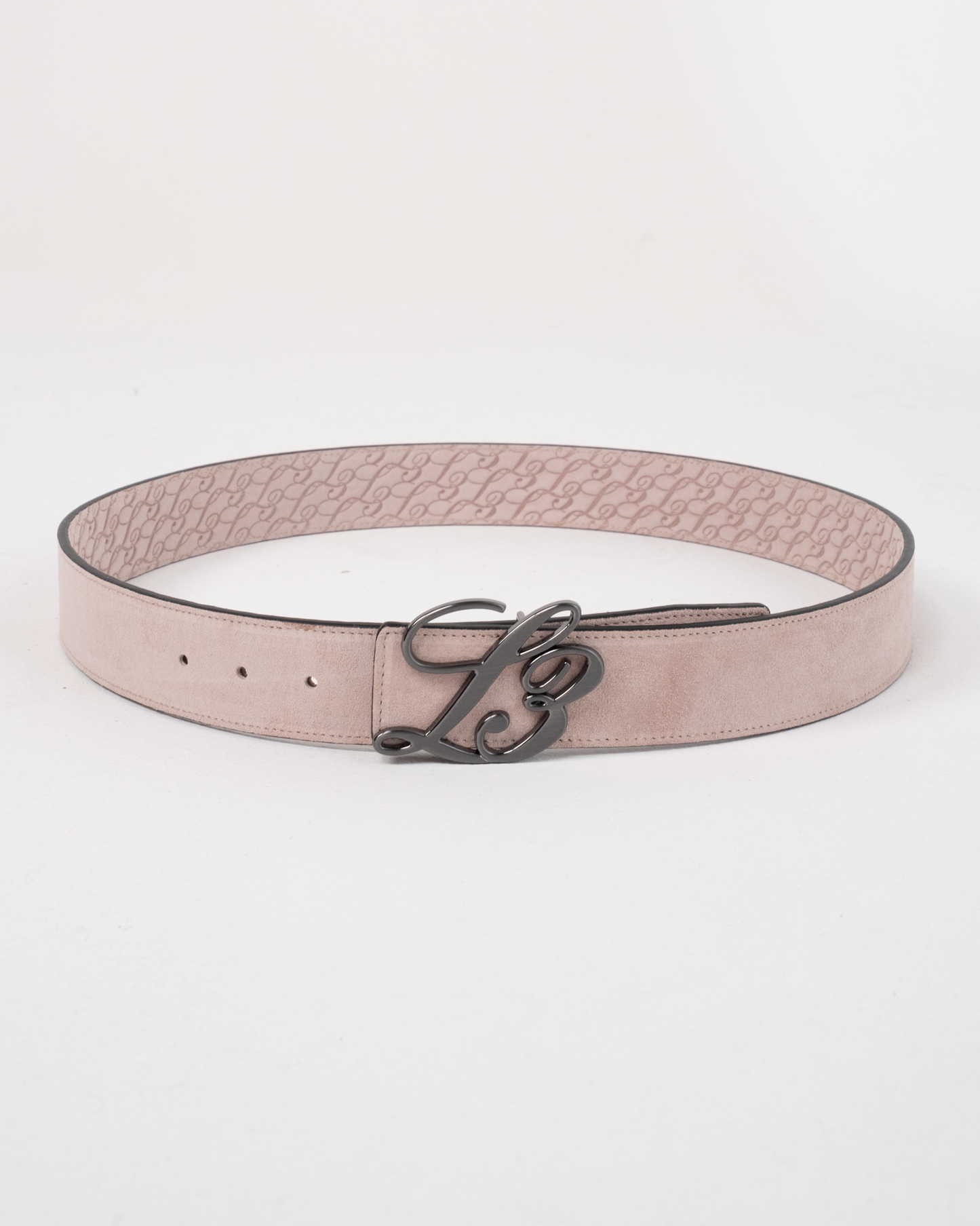 L3 Monogram Reversible Belt Light Pink