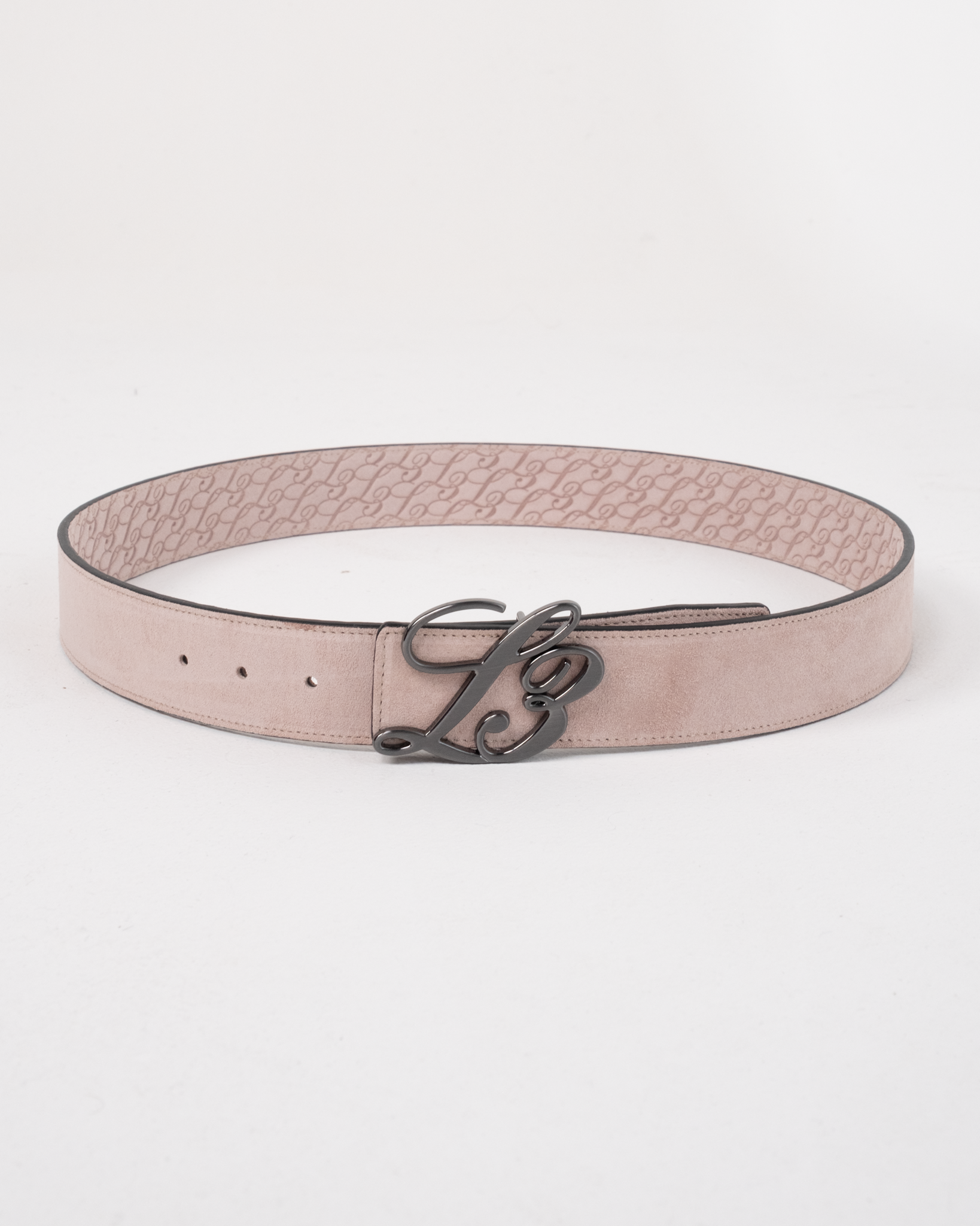 L3 Monogram Reversible Belt Light Pink