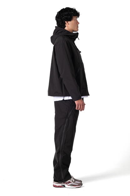 Lumi-Tex Contrast Zipper Jacket Black