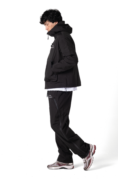 Lumi-Tex Contrast Zipper Jacket Black
