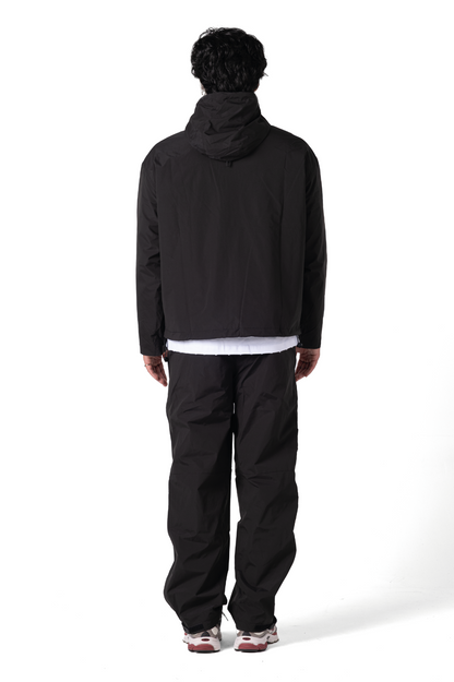Lumi-Tex Contrast Zipper Jacket Black