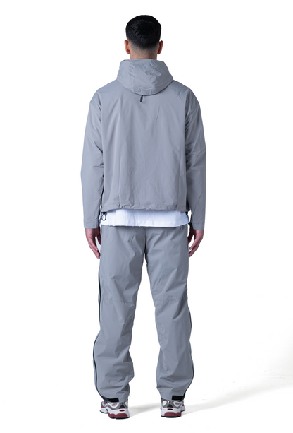 Lumi-Tex Contrast Zipper Jacket Grey
