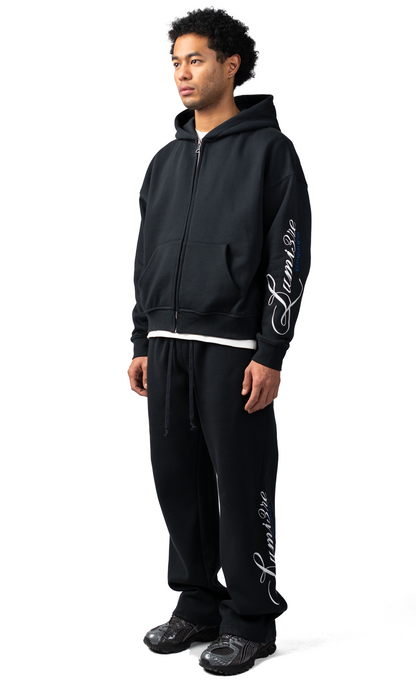 Lumi3re Toujours Black Zipper Tracksuit