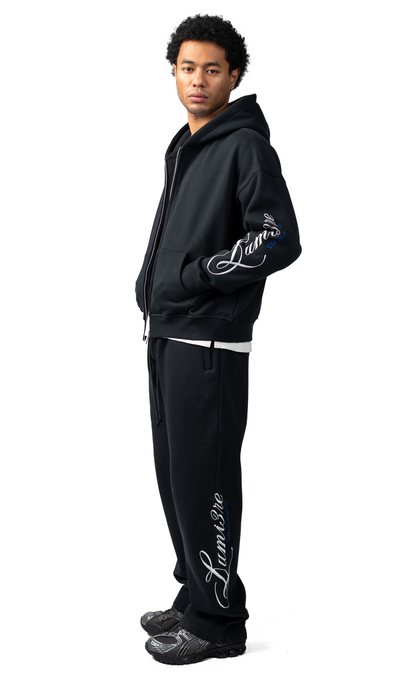 Lumi3re Toujours Black Zipper Tracksuit