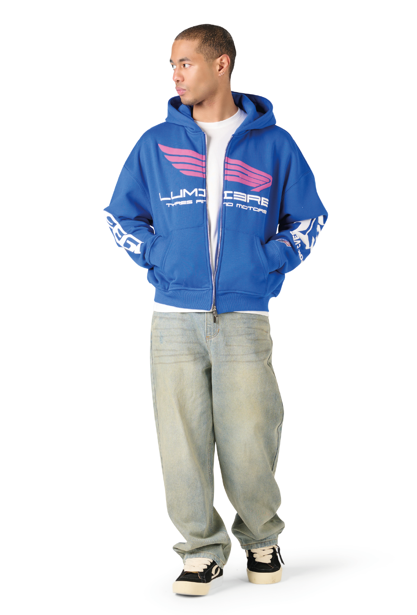 Lumi3re Tyres Zipper Hoodie