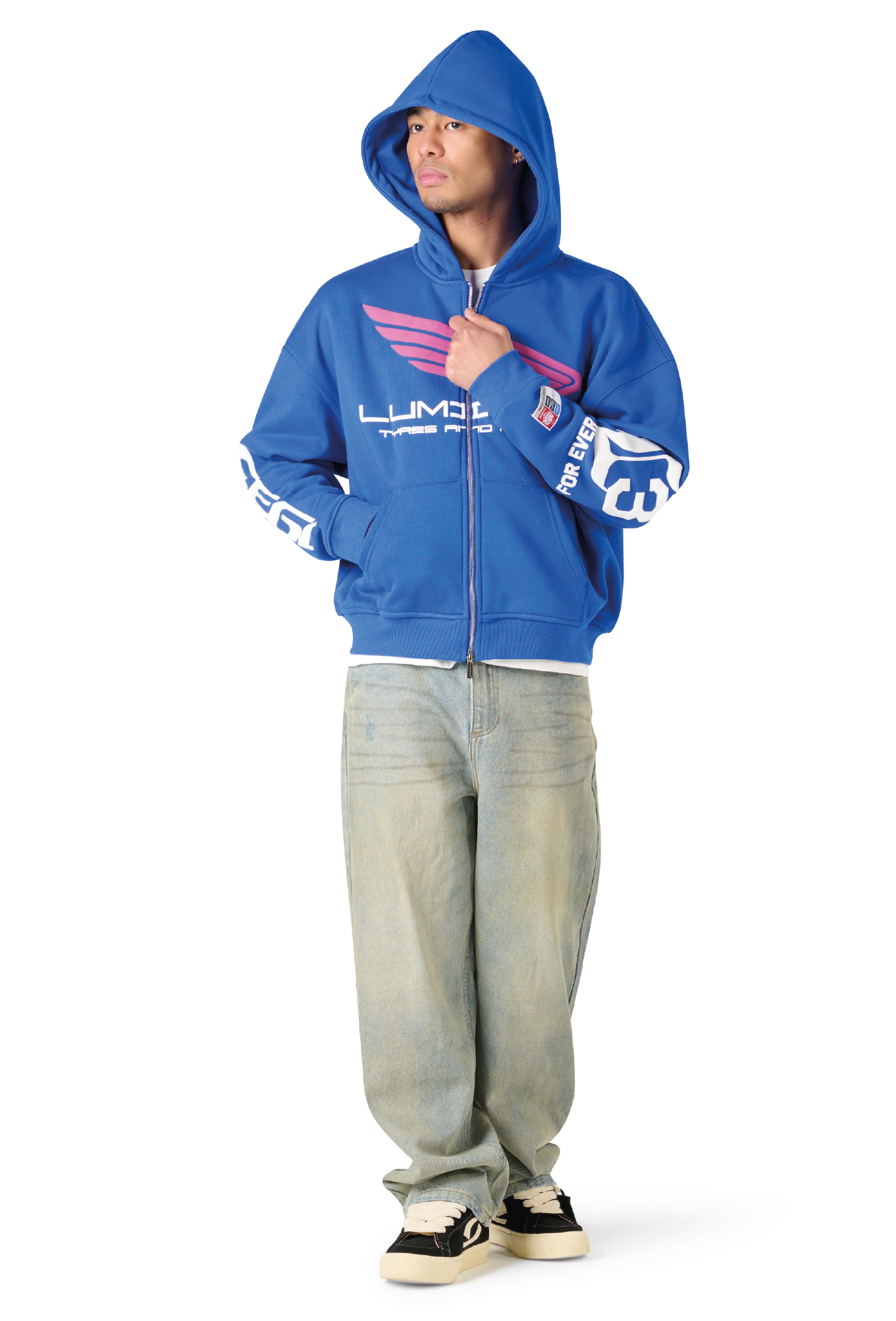 Lumi3re Tyres Zipper Hoodie