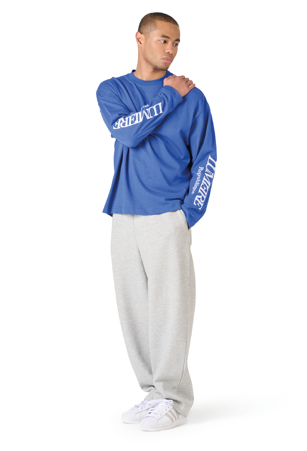 Republique Longsleeve T-shirt Blue