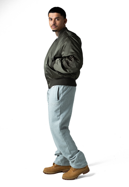 Republique Nylon Bomber Jacket Green