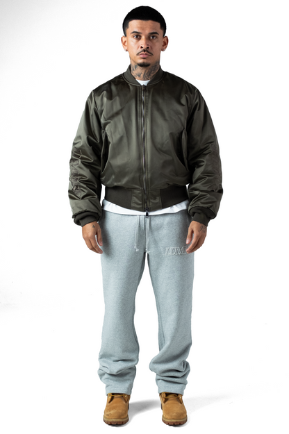 Republique Nylon Bomber Jacket Green