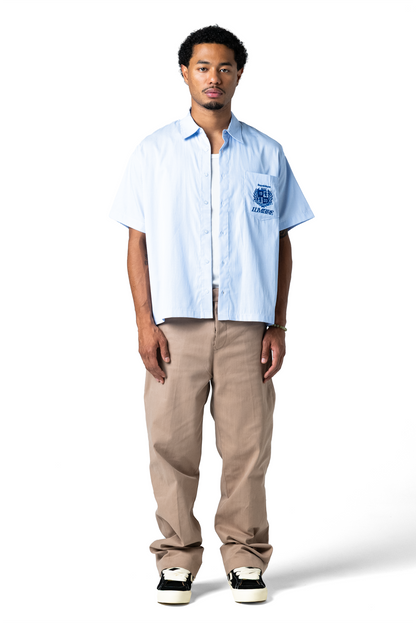 Republique Striped Button Shirt