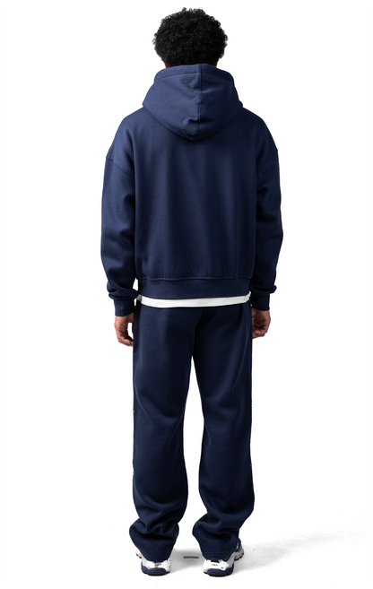 Small Wave Logo Zipper Tracksuit Blue
