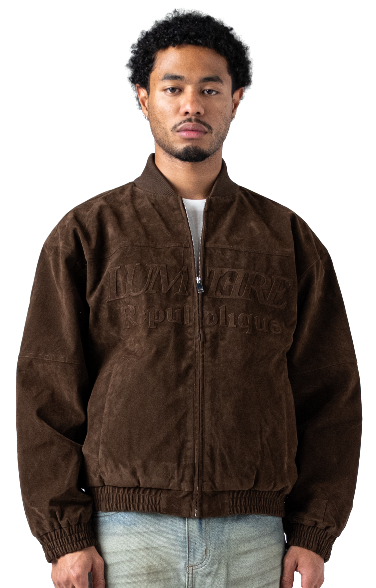 Suede Republique Dark Brown Jacket