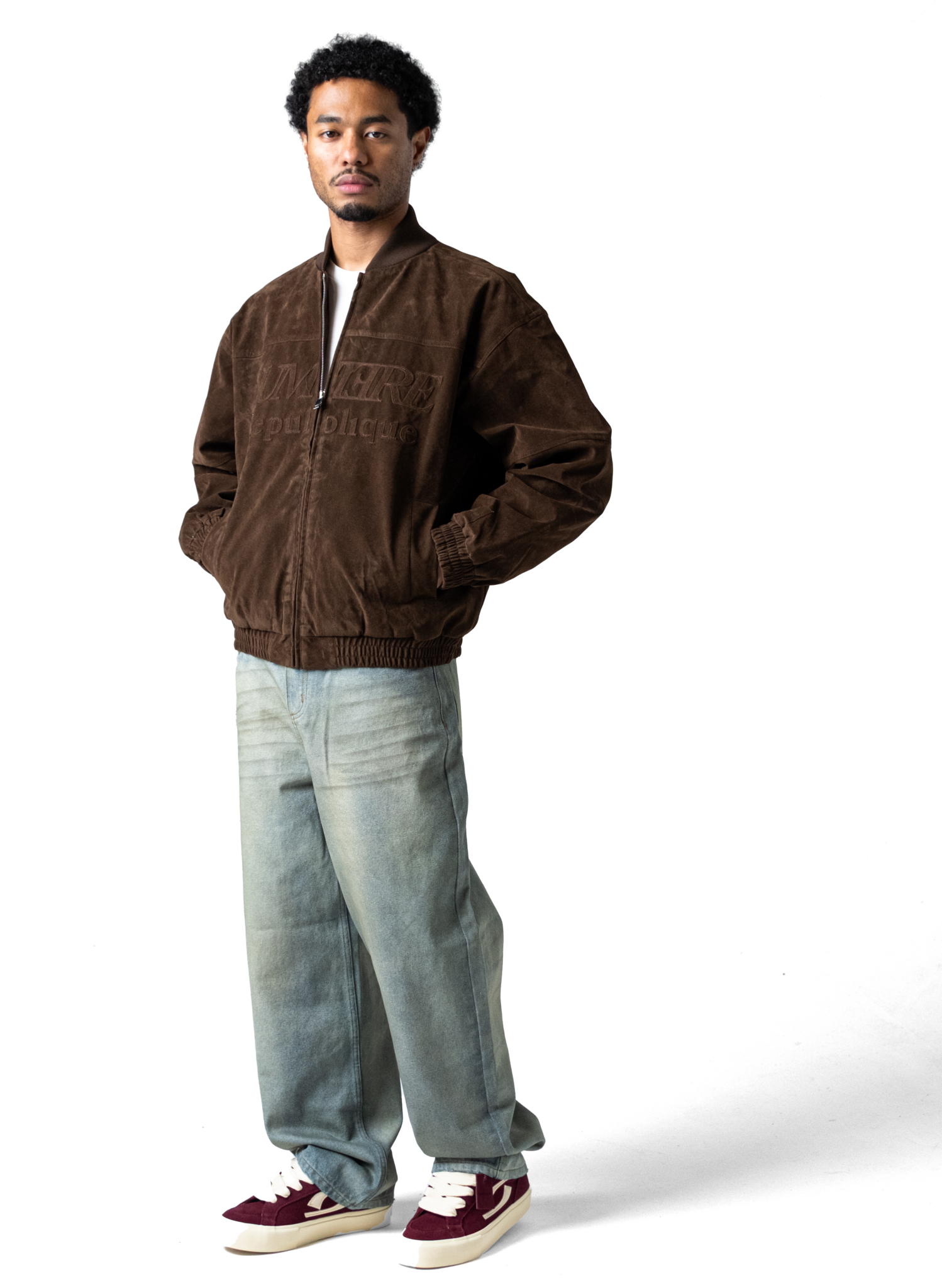 Suede Republique Dark Brown Jacket
