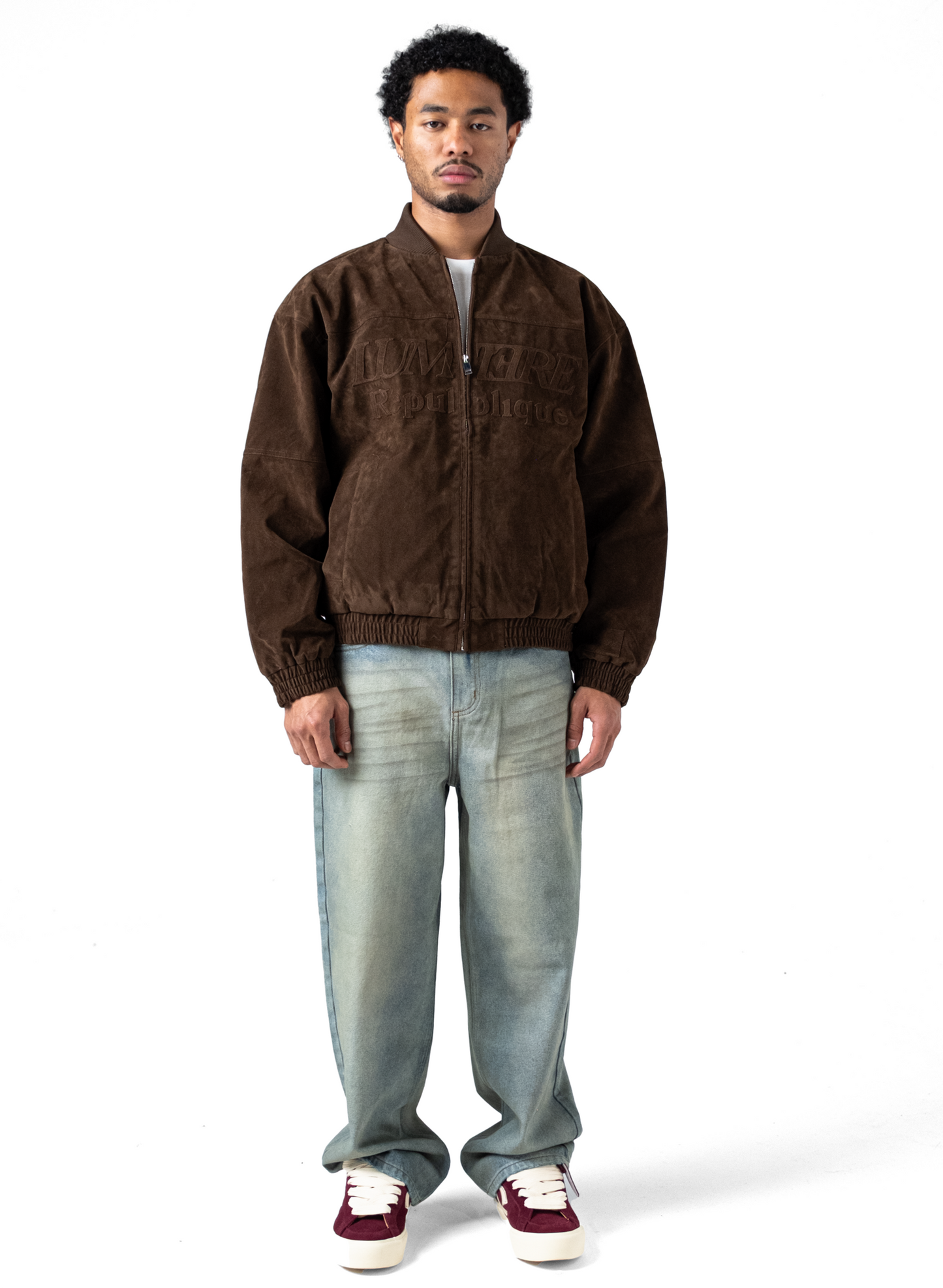 Suede Republique Dark Brown Jacket