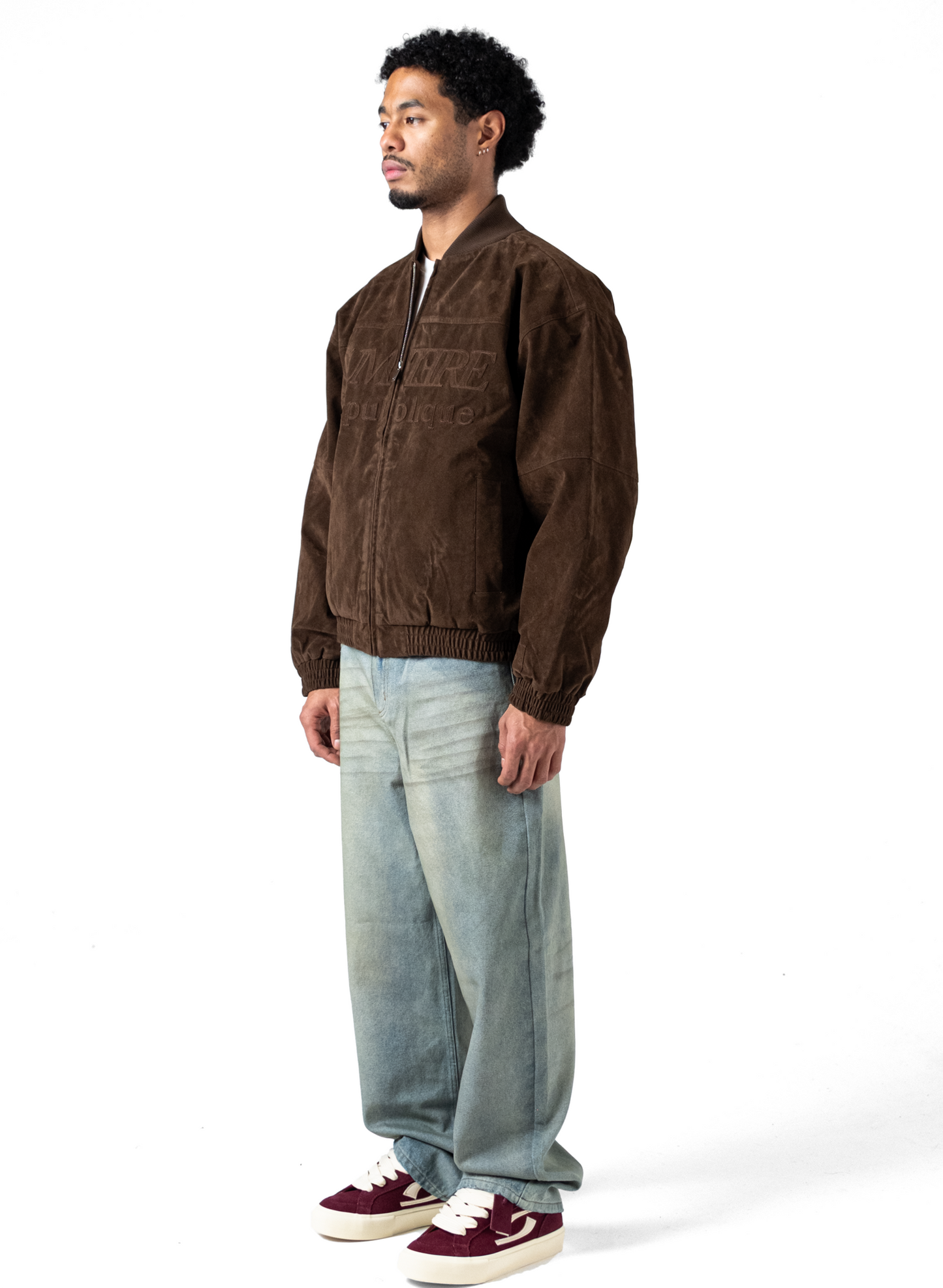 Suede Republique Dark Brown Jacket