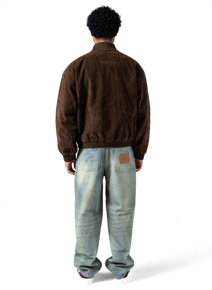 Suede Republique Dark Brown Jacket