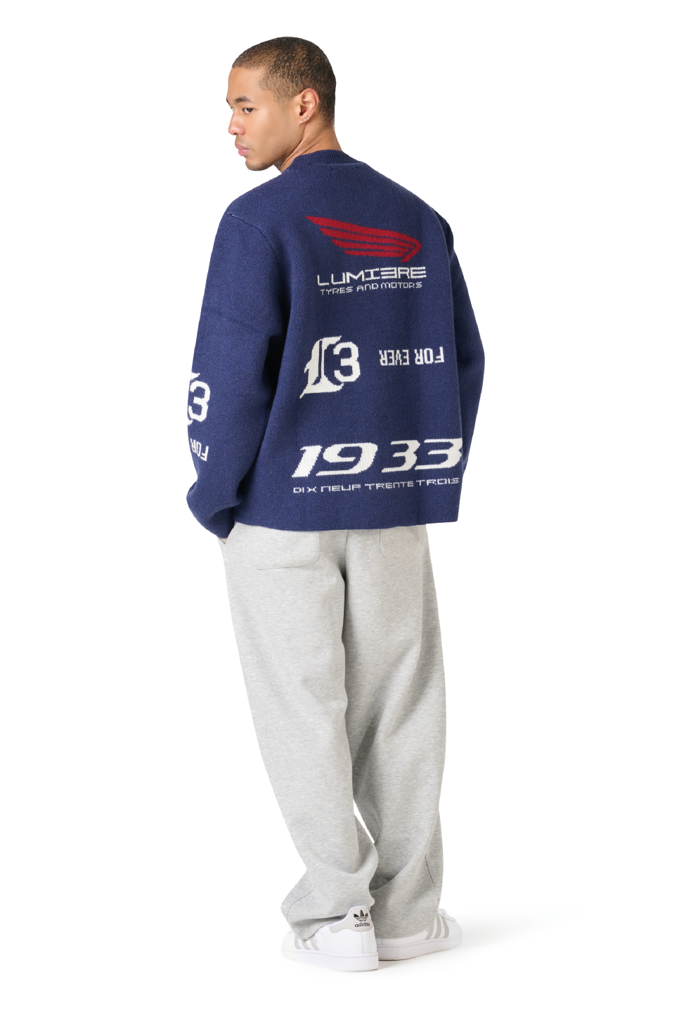 The Knitted Motors Jersey Blue