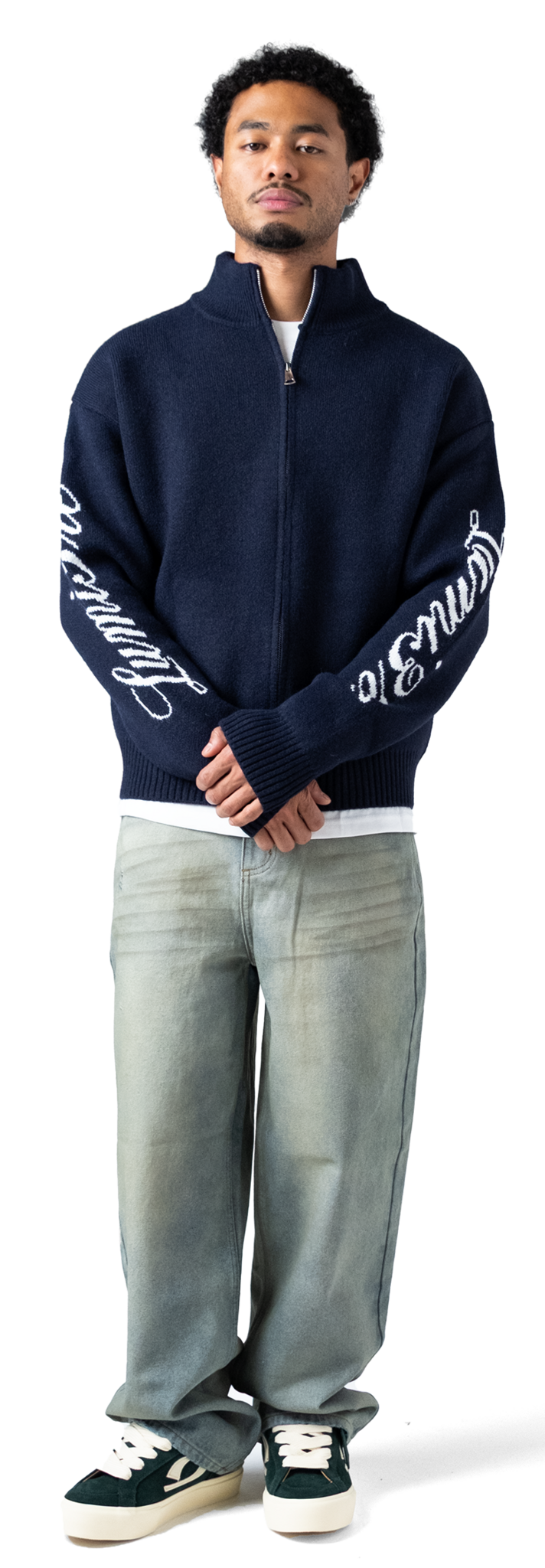 The Lumi3re Cardigan Dark Blue