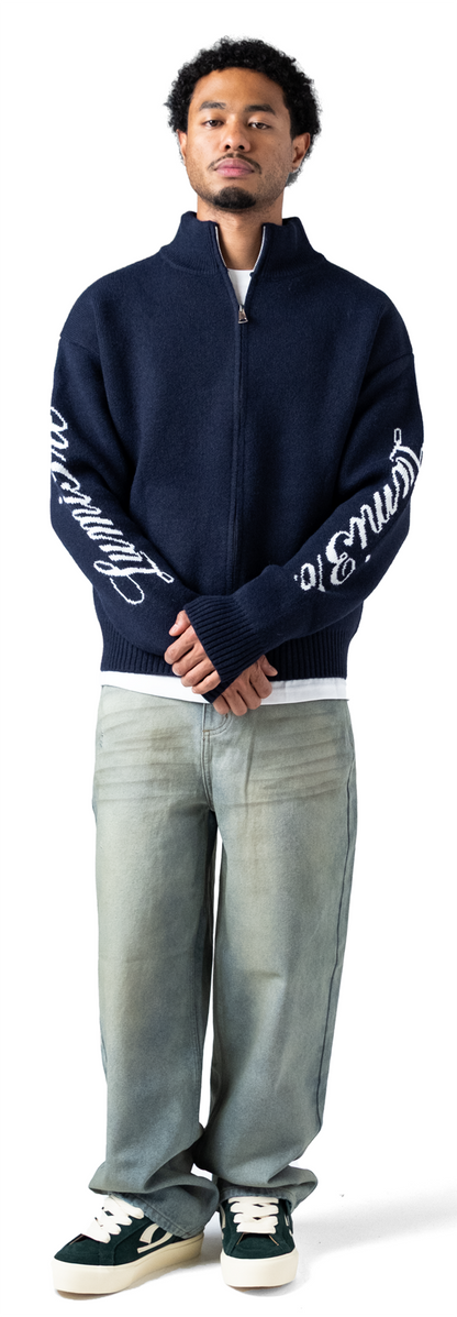 The Lumi3re Cardigan Dark Blue