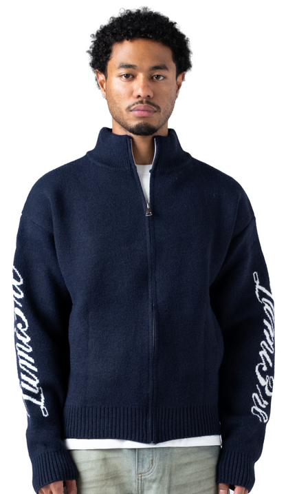 The Lumi3re Cardigan Dark Blue