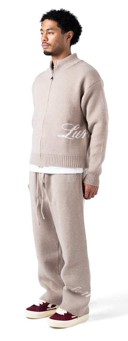 The Lumi3re Knitted Pants Beige