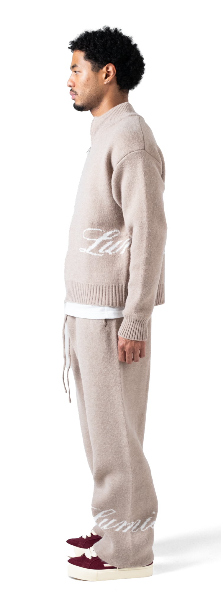 The Lumi3re Knitted Pants Beige