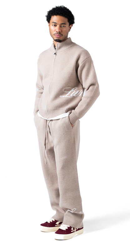 The Lumi3re Knitted Pants Beige