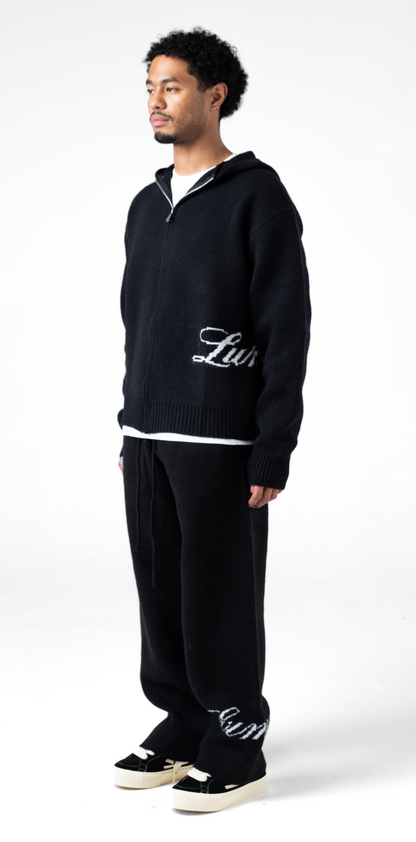The Lumi3re Knitted Pants Black