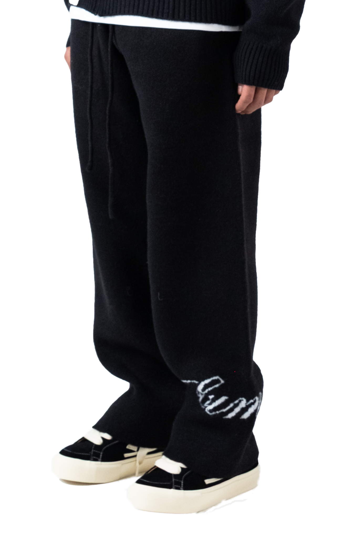 The Lumi3re Knitted Pants Black