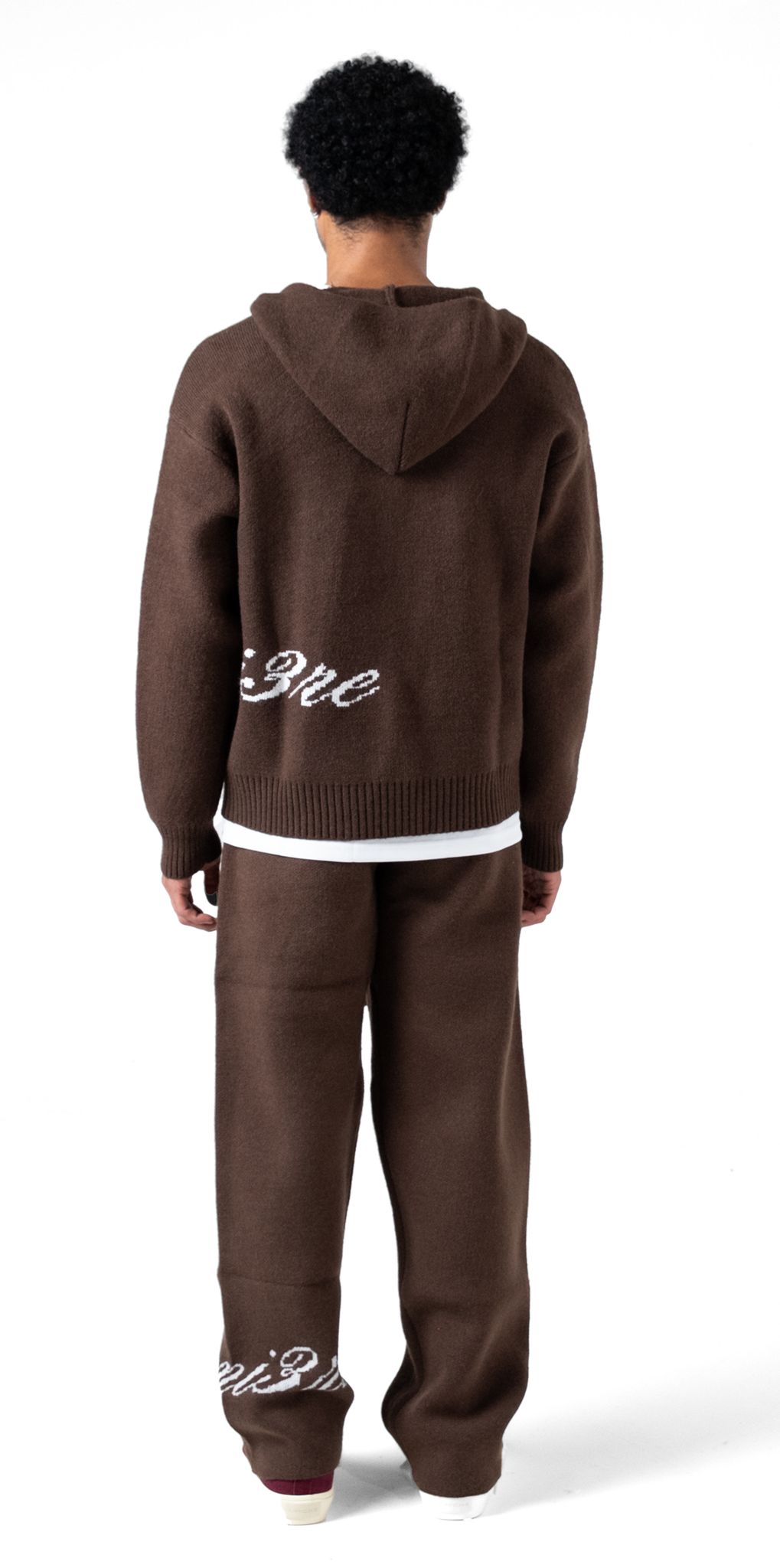 The Lumi3re Zipper Hoodie Brown