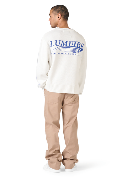 The Solutions Knitted Crewneck Blue