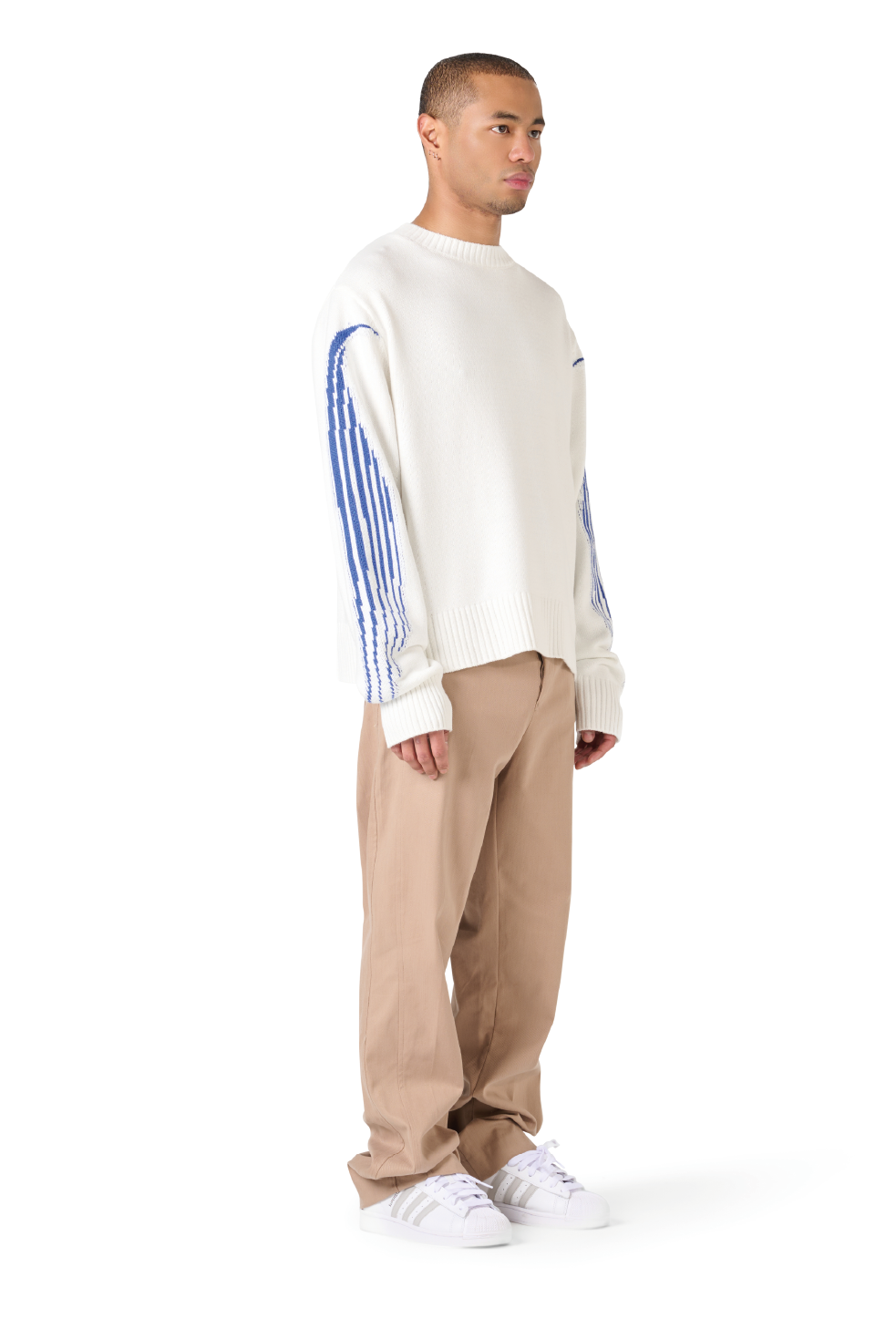 The Solutions Knitted Crewneck Blue