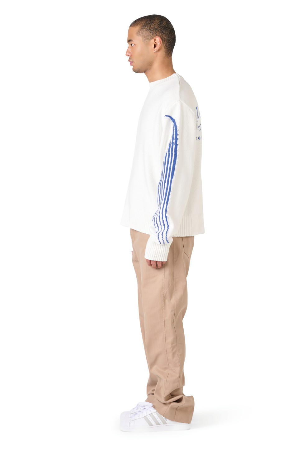 The Solutions Knitted Crewneck Blue