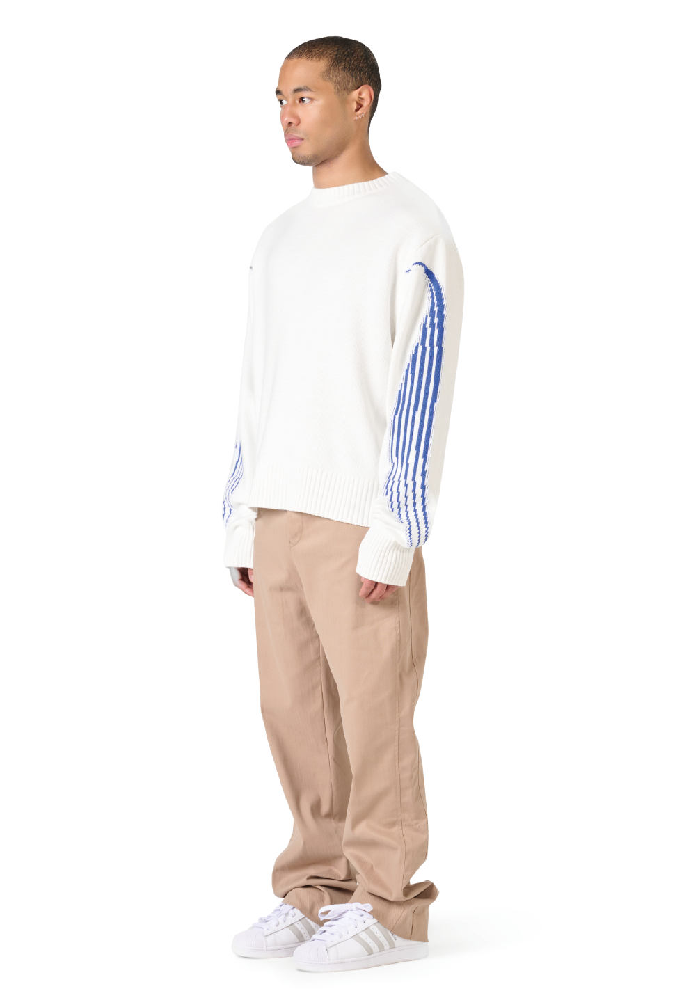 The Solutions Knitted Crewneck Blue