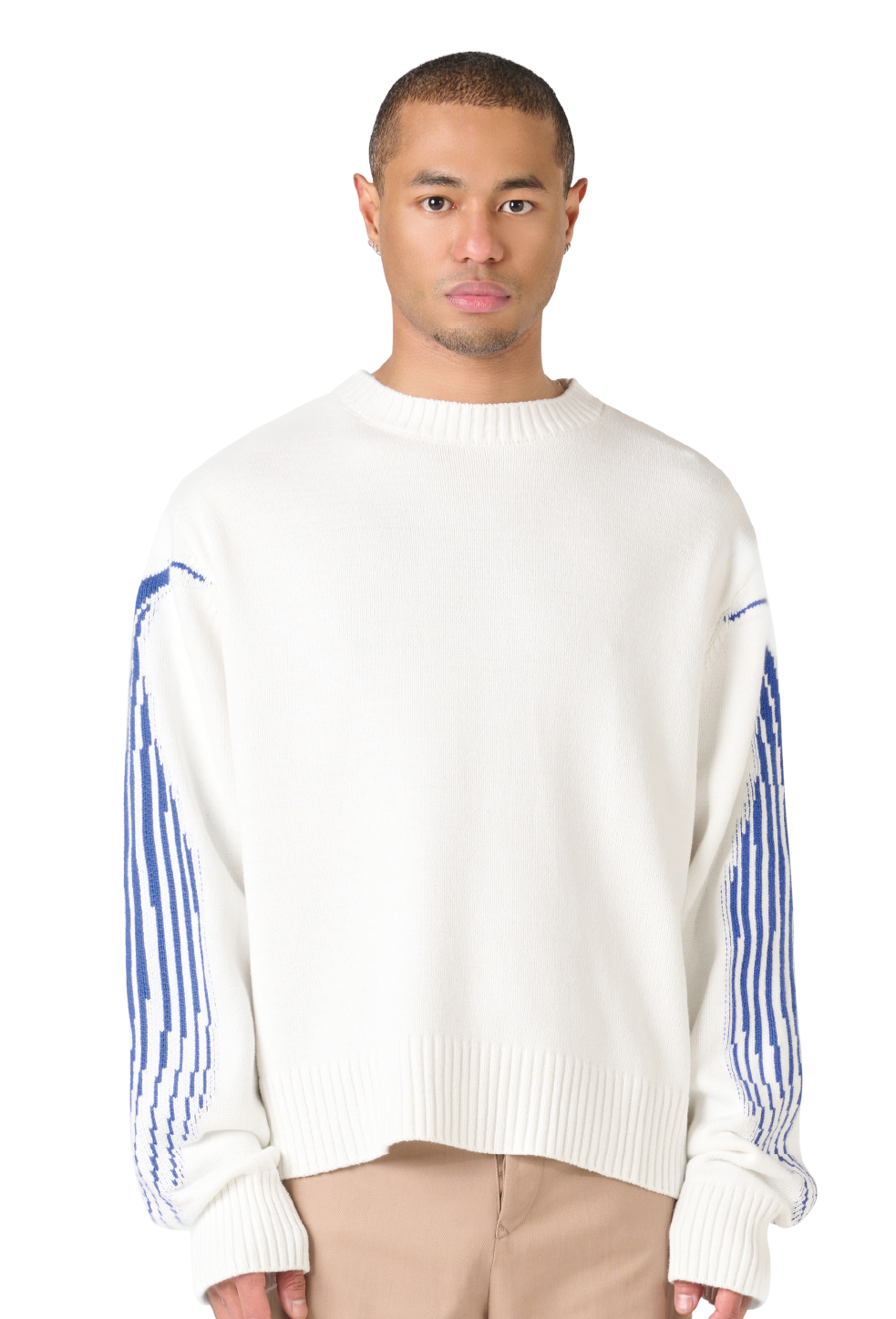 The Solutions Knitted Crewneck Blue