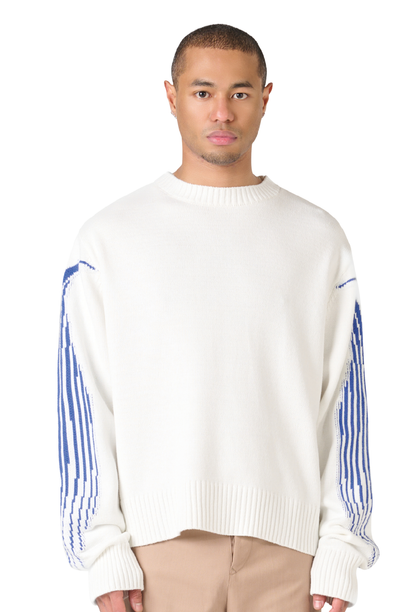 The Solutions Knitted Crewneck Blue