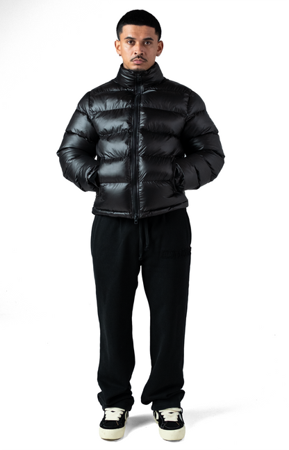 The Wave Hoodless Puffer Jacket Black