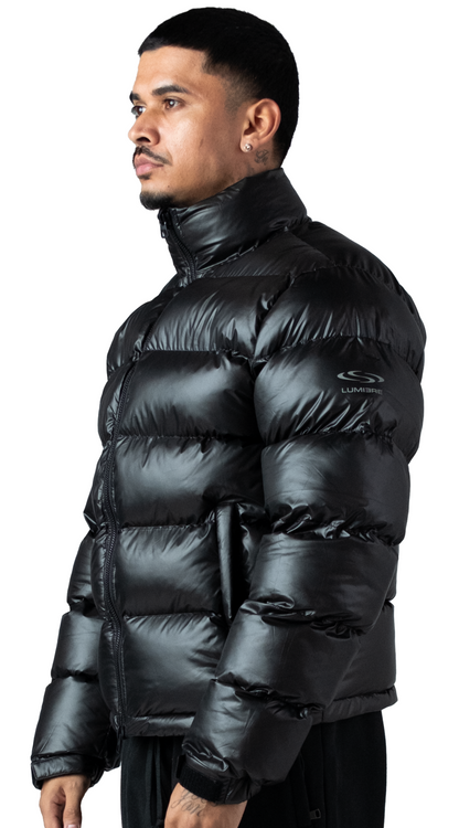 The Wave Hoodless Puffer Jacket Black