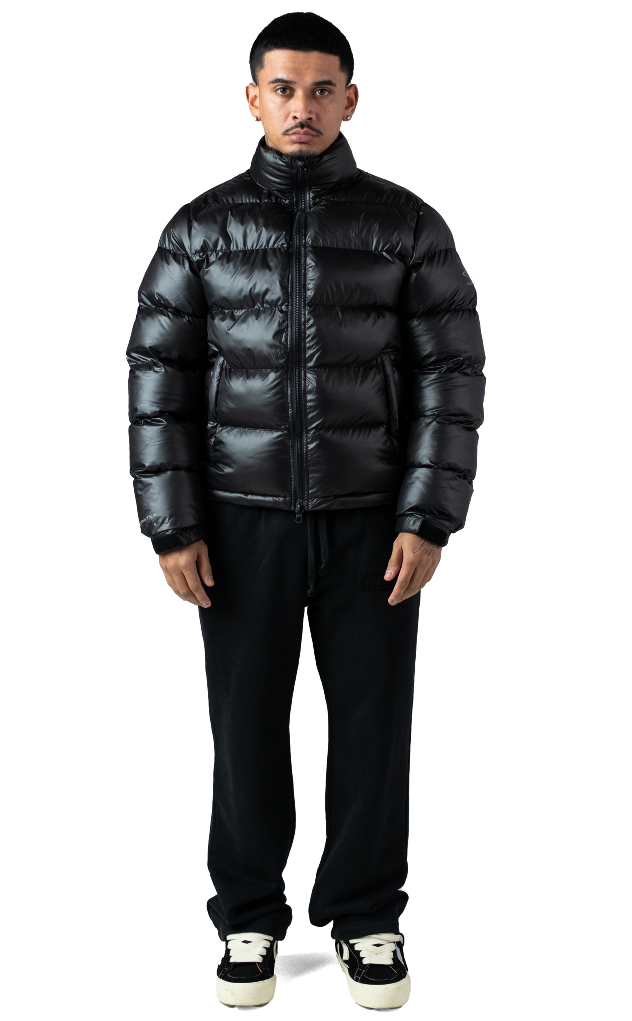 The Wave Hoodless Puffer Jacket Black
