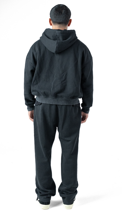 Washed Black Lumi3re Logo Zipper Tracksuit