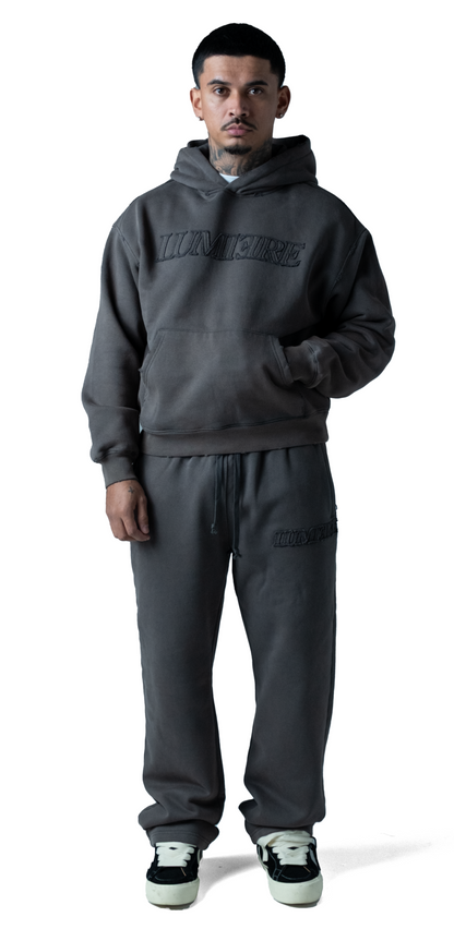 Washed Grey Lumi3re Logo Tracksuit